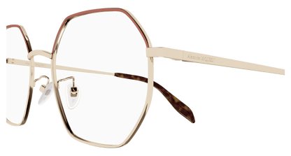 AM0338O - GOLD - Alexander McQueen - Alexander McQueen - GOLD - Ardor Eyewear 889652434452