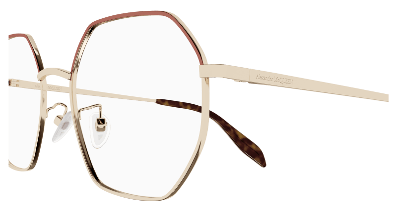 AM0338O - GOLD - Alexander McQueen - Alexander McQueen - GOLD - Ardor Eyewear 889652434452