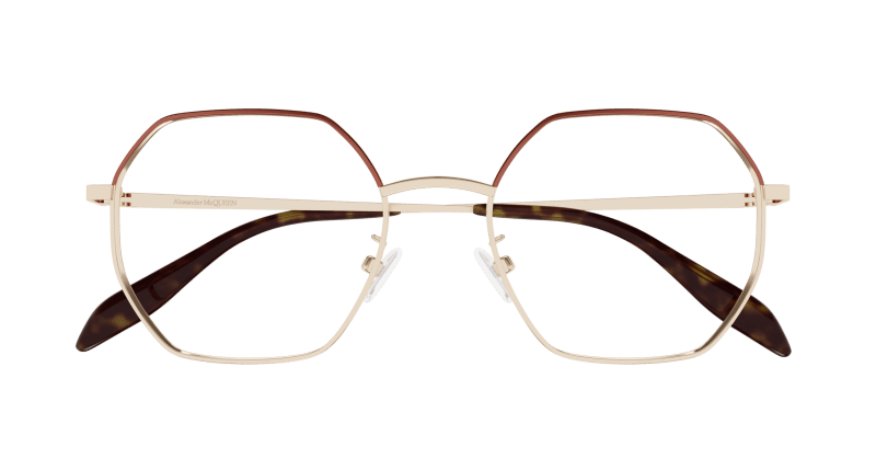 AM0338O - GOLD - Alexander McQueen - Alexander McQueen - GOLD - Ardor Eyewear 889652434452
