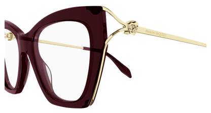 AM0376O - BURGUNDY - Alexander McQueen - Alexander McQueen - BURGUNDY - Ardor Eyewear 889652401447