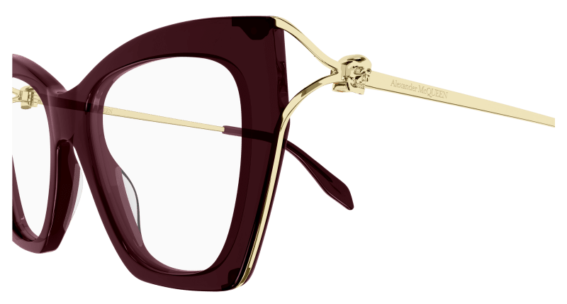 AM0376O - BURGUNDY - Alexander McQueen - Alexander McQueen - BURGUNDY - Ardor Eyewear 889652401447