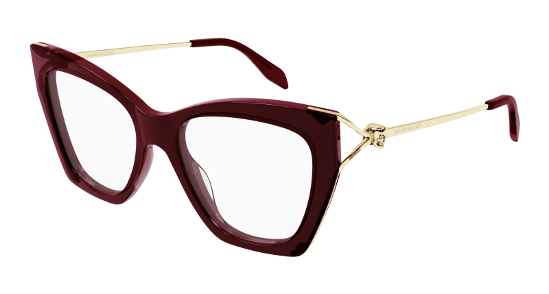 AM0376O - BURGUNDY - Alexander McQueen - Alexander McQueen - BURGUNDY - Ardor Eyewear 889652401447