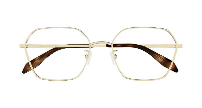AM0437O - GOLD - Alexander McQueen - Alexander McQueen - GOLD - Ardor Eyewear 889652449784