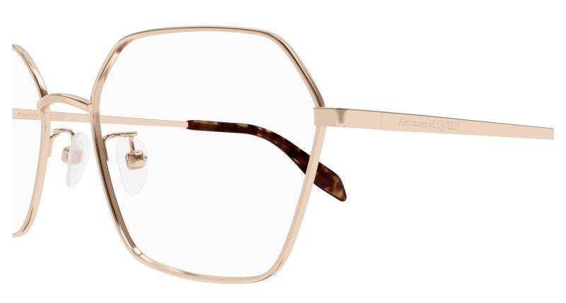AM0437O - GOLD - Alexander McQueen - Alexander McQueen - GOLD - Ardor Eyewear 889652449807
