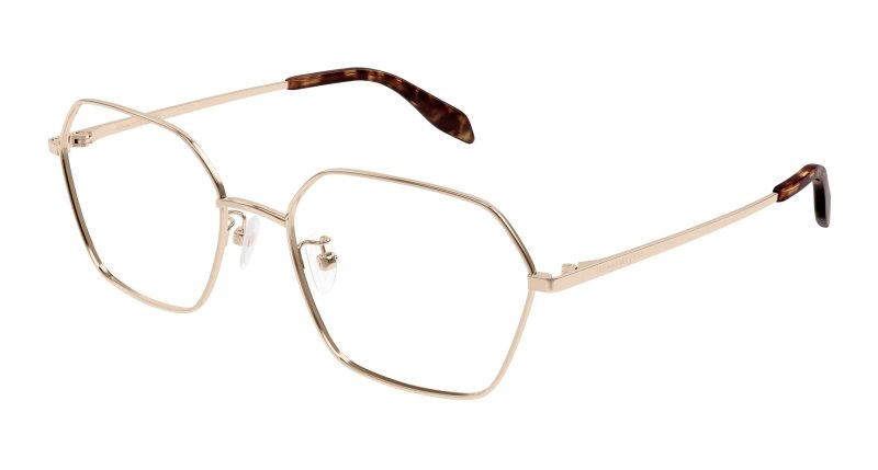 AM0437O - GOLD - Alexander McQueen - Alexander McQueen - GOLD - Ardor Eyewear 889652449807