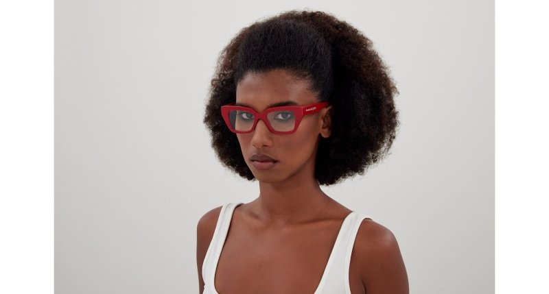 AM0453O - RED - Alexander McQueen - Alexander McQueen - RED - Ardor Eyewear 889652484099