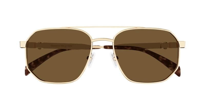 AM0458S - GOLD - Alexander McQueen - Alexander McQueen - GOLD - Ardor Eyewear 889652487533