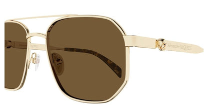 AM0458S - GOLD - Alexander McQueen - Alexander McQueen - GOLD - Ardor Eyewear 889652487533