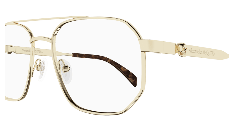 AM0459O - GOLD - Alexander McQueen - Alexander McQueen - GOLD - Ardor Eyewear 889652487571