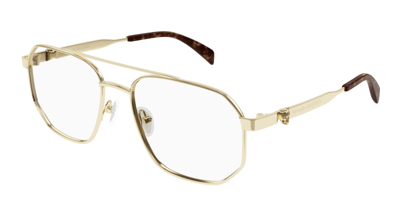 AM0459O - GOLD - Alexander McQueen - Alexander McQueen - GOLD - Ardor Eyewear 889652487571