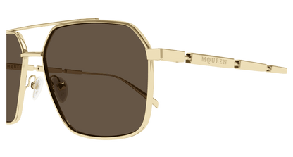 AM0477S - GOLD - Alexander McQueen - Alexander McQueen - GOLD - Ardor Eyewear 889652509921
