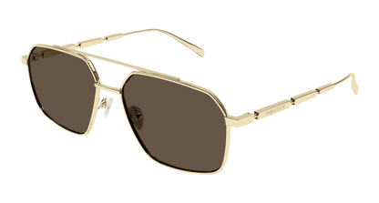 AM0477S - GOLD - Alexander McQueen - Alexander McQueen - GOLD - Ardor Eyewear 889652509921