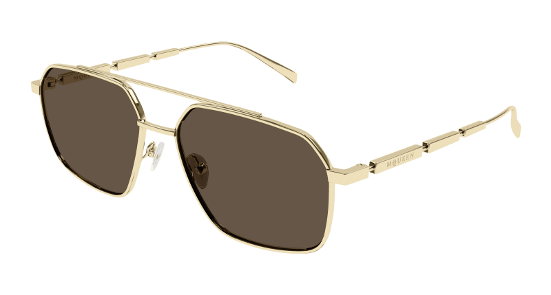 AM0477S - GOLD - Alexander McQueen - Alexander McQueen - GOLD - Ardor Eyewear 889652509921
