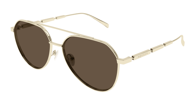 AM0478S - GOLD - Alexander McQueen - Alexander McQueen - GOLD - Ardor Eyewear 889652509969