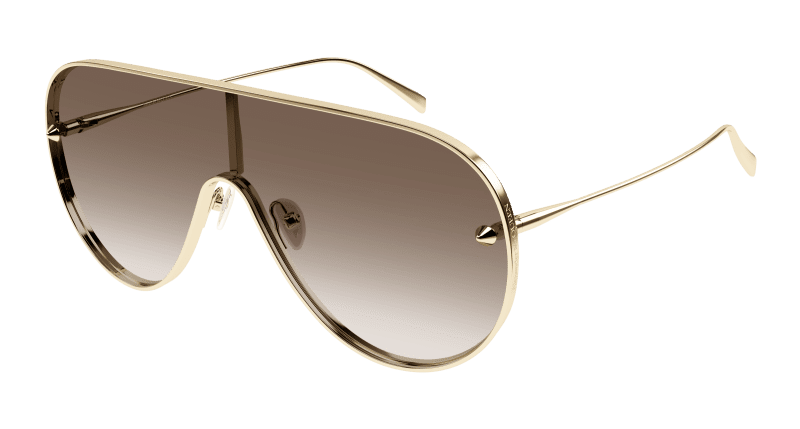 AM0481S - GOLD - Alexander McQueen - Alexander McQueen - GOLD - Ardor Eyewear 889652510002