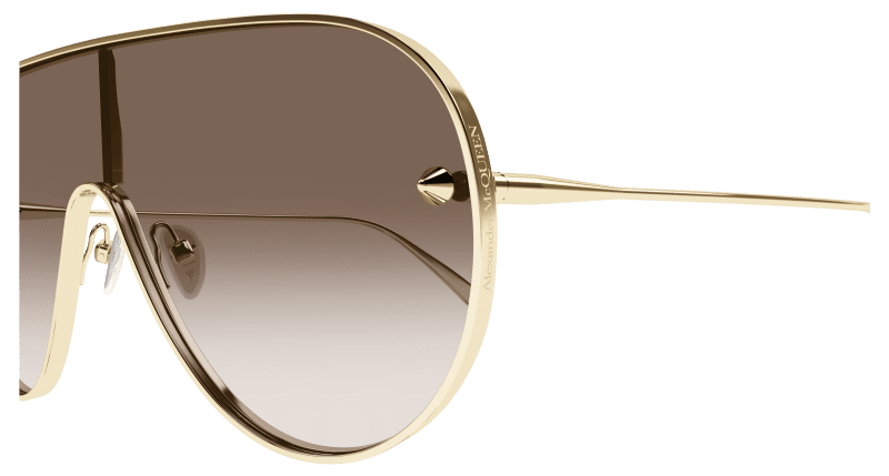 AM0481S - GOLD - Alexander McQueen - Alexander McQueen - GOLD - Ardor Eyewear 889652510002