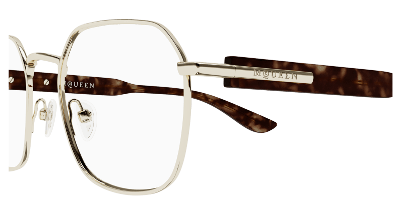 AM0499O - GOLD - Alexander McQueen - Alexander McQueen - GOLD - Ardor Eyewear 889652549941
