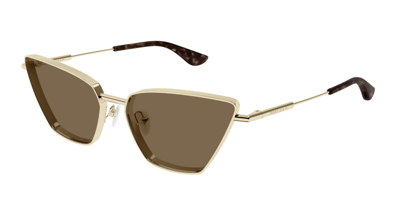 AM0501S - GOLD - Alexander McQueen - Alexander McQueen - GOLD - Ardor Eyewear 889652550060