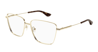 AM0503O - GOLD - Alexander McQueen - Alexander McQueen - GOLD - Ardor Eyewear 889652550145