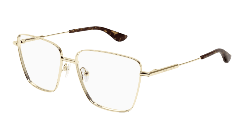 AM0503O - GOLD - Alexander McQueen - Alexander McQueen - GOLD - Ardor Eyewear 889652550145