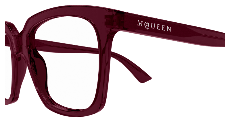 AM0513O - BURGUNDY - Alexander McQueen - Alexander McQueen - BURGUNDY - Ardor Eyewear 889652550725