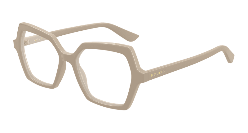 AM0537O - BEIGE - Alexander McQueen - Alexander McQueen - BEIGE - Ardor Eyewear 889652588018