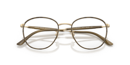 0AR5161J Matte Pale Gold / Demo Lens (3417) close front view image 5 barcode 8056262565681
