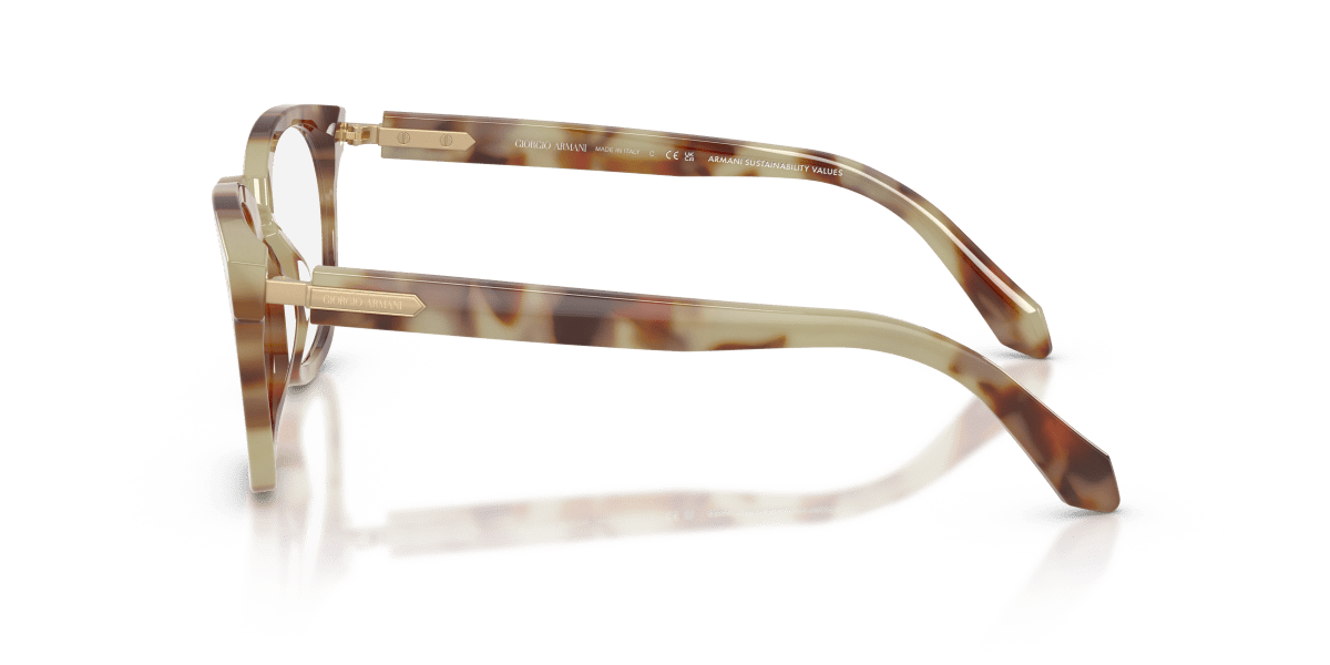 0AR7284 Brown Mint Tortoise side view image 2 barcode 8056262565018