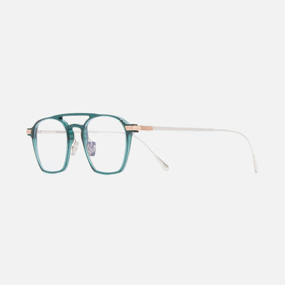Cutler and Gross AUOP-0009-48-03 Green/Rose Gold image 2
