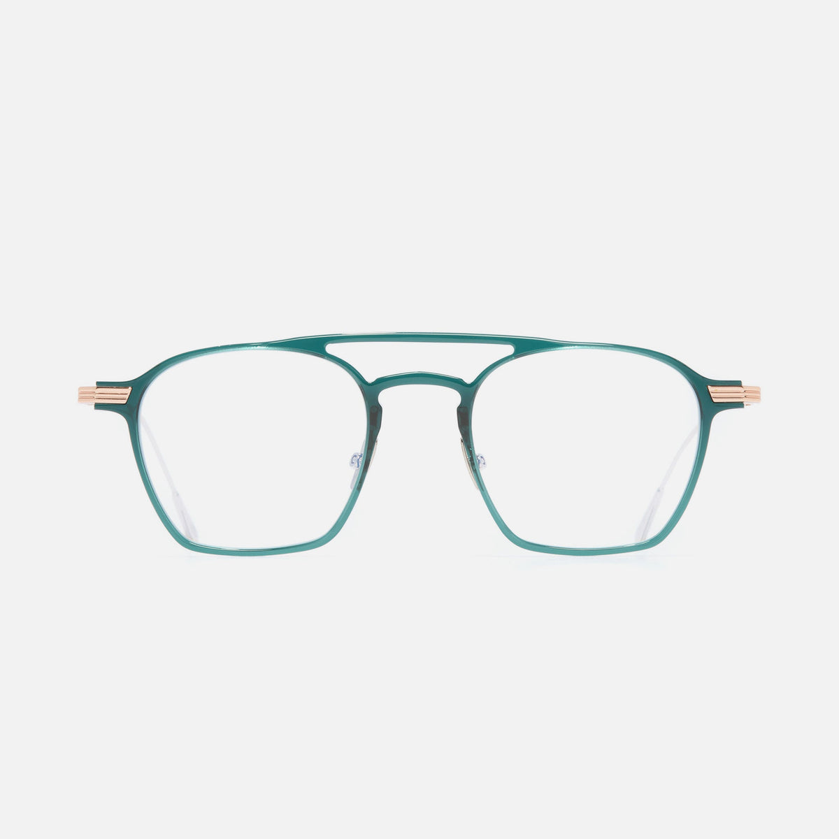Cutler and Gross AUOP-0009-48-03 Green/Rose Gold image 1