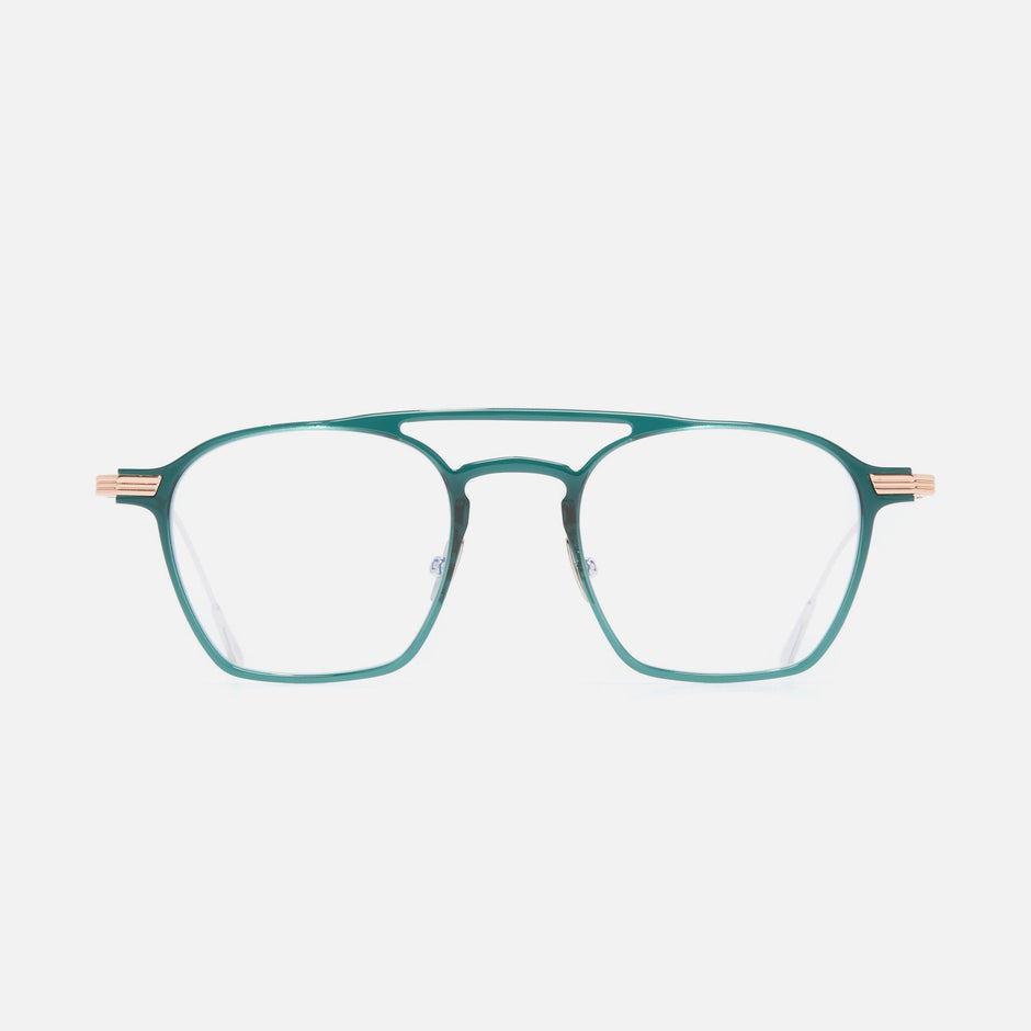 Cutler and Gross AUOP-0009-48-03 Green/Rose Gold image 1