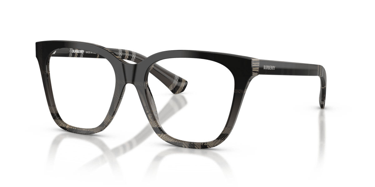 0BE2438 Grey Check / Demo Lens (4200) three quarter view image 1 barcode 8056262554678