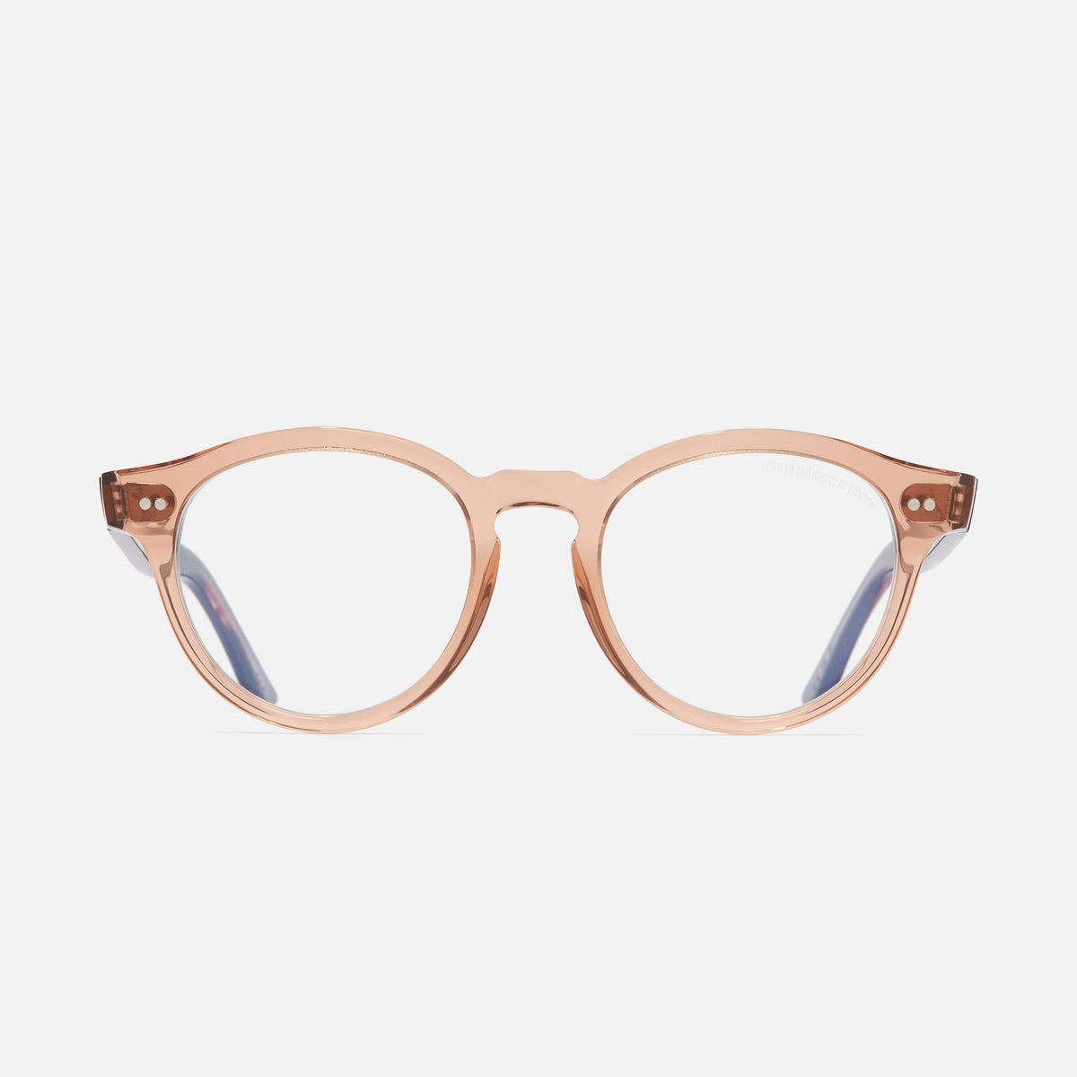 Cutler and Gross CGBB-1378S-49-13 Crystal Peach/Striped Brown Havana image 1