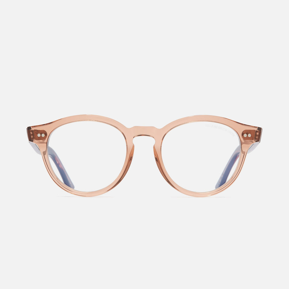 Cutler and Gross CGBB-1378S-49-13 Crystal Peach/Striped Brown Havana image 1