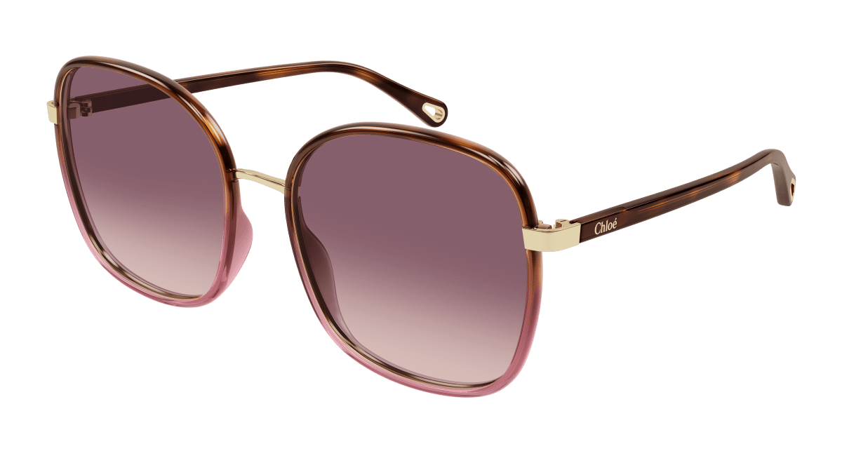 Chloé CH0031S Havana/Red, 59mm 889652543475