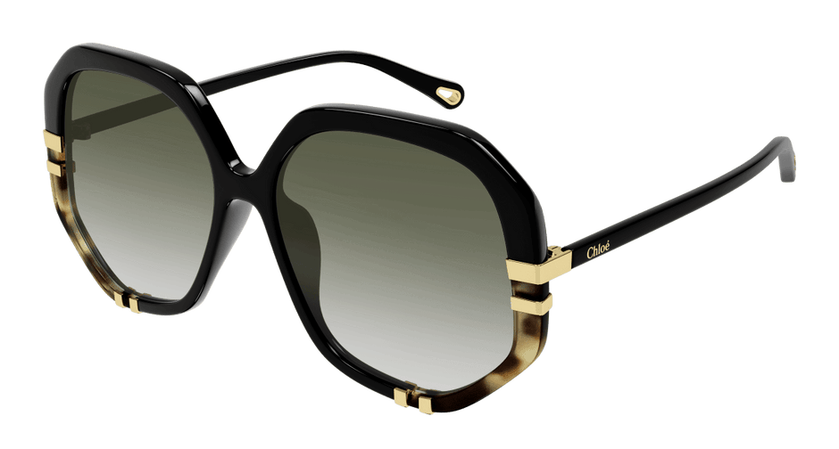 Chloé CH0105S Black/Green, 55mm 889652403519
