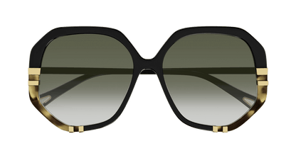 Chloé CH0105S Black/Green, 55mm 889652403519