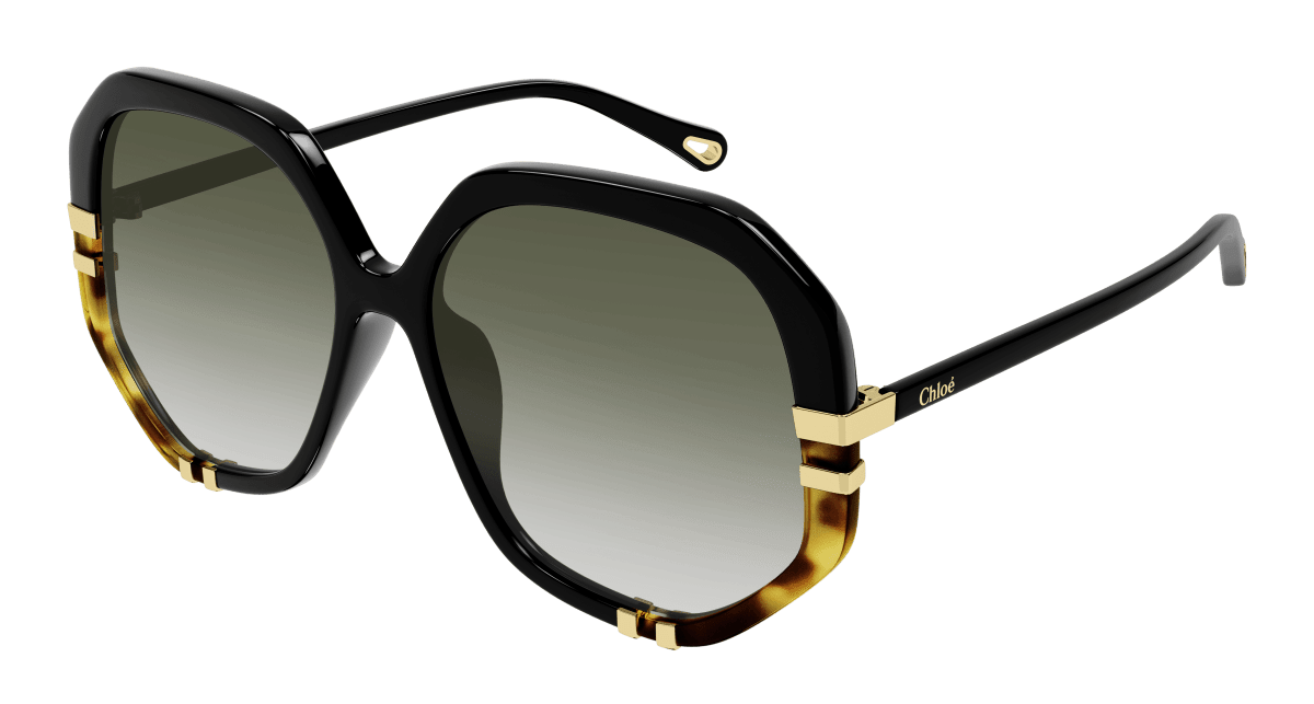 Chloé CH0105S Black/Green, 58mm 889652371436