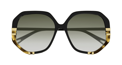 Chloé CH0105S Black/Green, 58mm 889652371436