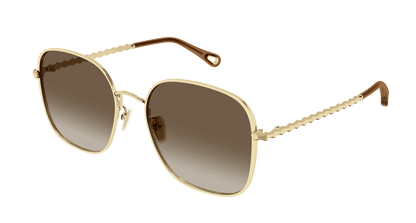 Chloé CH0255SK Gold/Brown, 57mm 889652514604