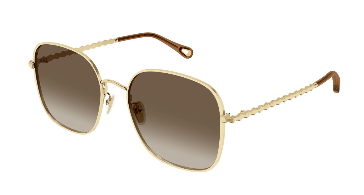 Chloé CH0255SK Gold/Brown, 57mm 889652514604