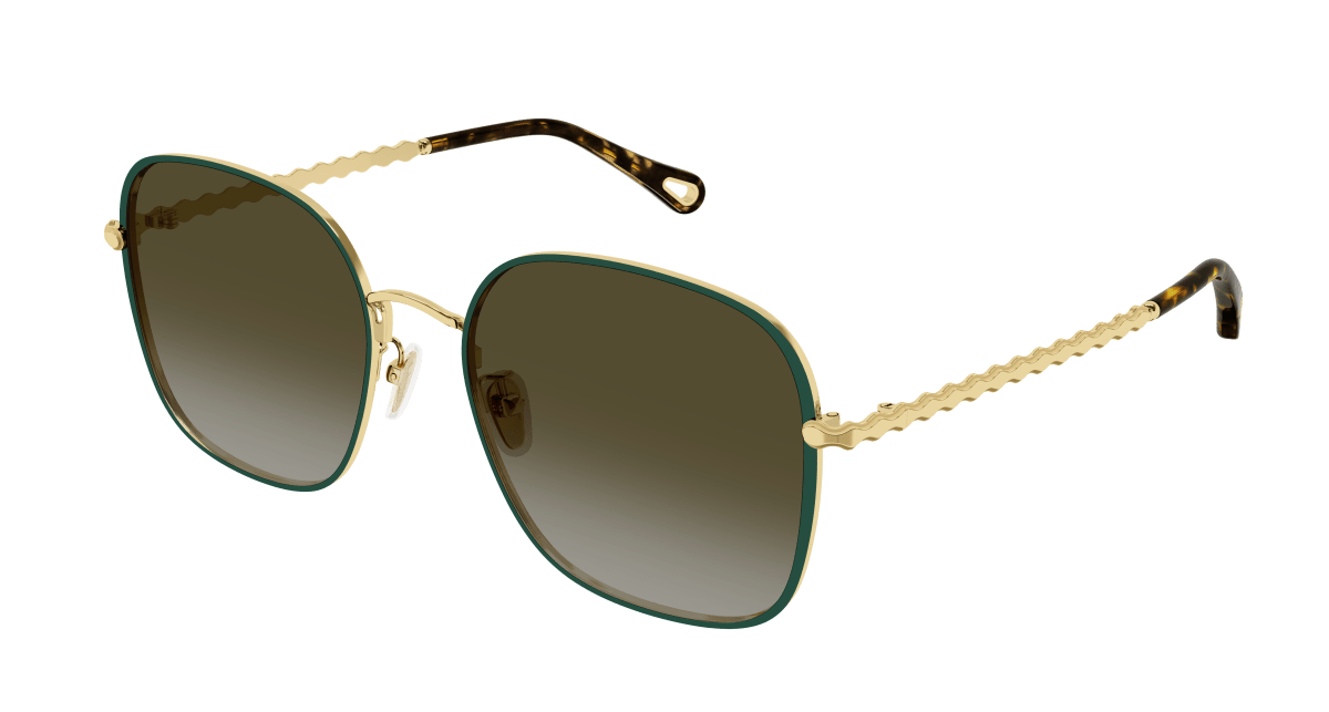 Chloé CH0255SK Gold/Green, 57mm 889652514598