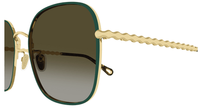 Chloé CH0255SK Gold/Green, 57mm 889652514598
