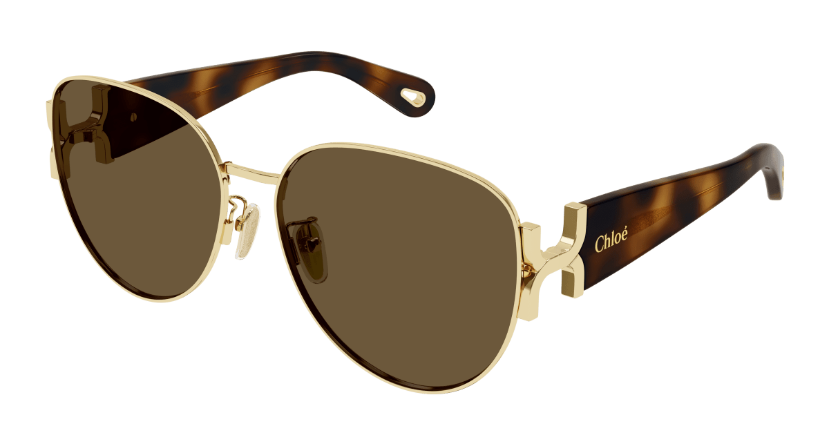 Chloé CH0261SK Gold/Brown, 61mm 889652514932