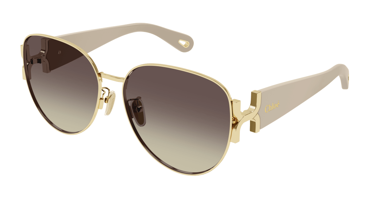 Chloé CH0261SK Gold/Brown, 61mm 889652514949