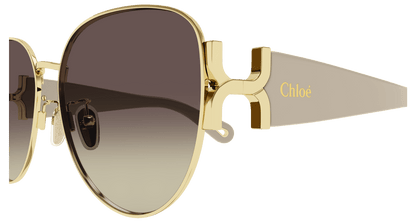 Chloé CH0261SK Gold/Brown, 61mm 889652514949