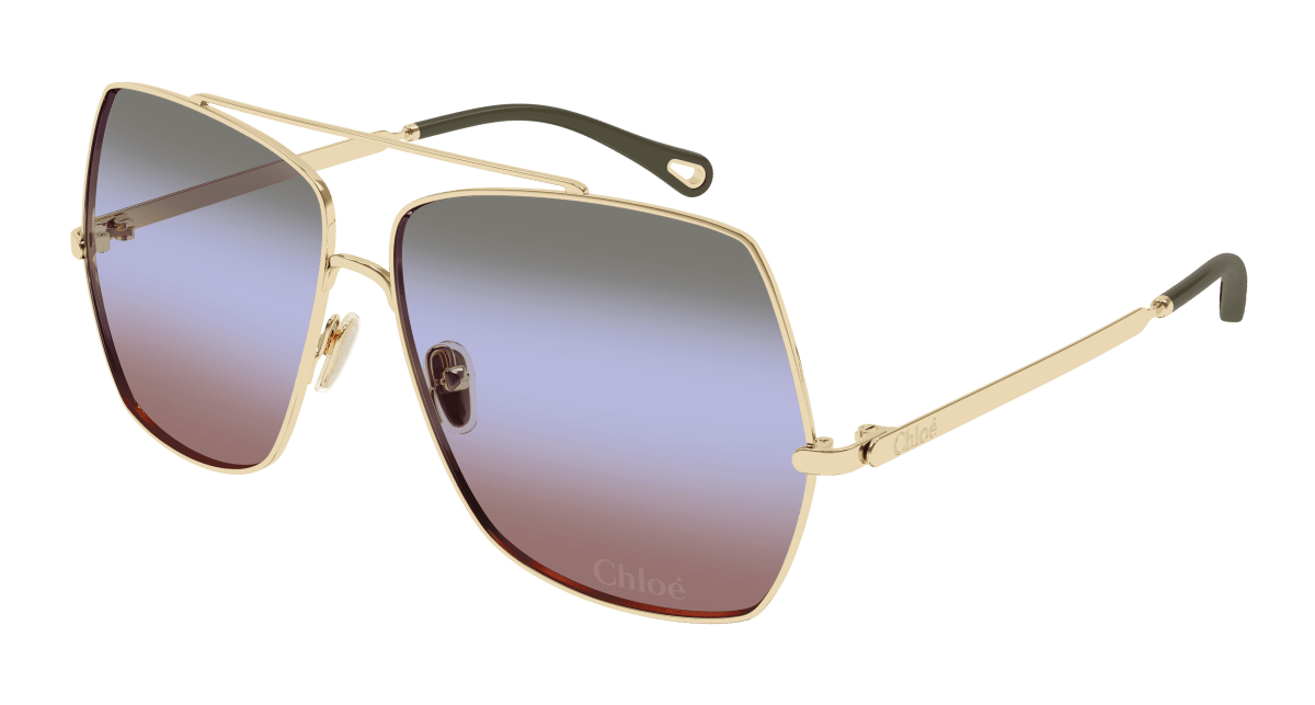 Chloé CH0278S Gold/Green, 62mm 889652563459