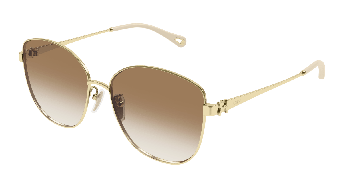 Chloé CH0306SK Gold/Brown, 59mm 889652544434