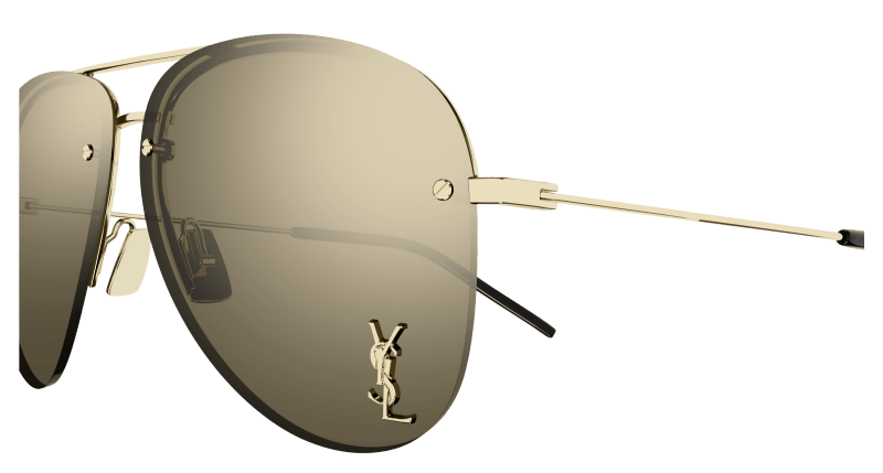 Gold Sunglasses Saint Laurent 889652058498