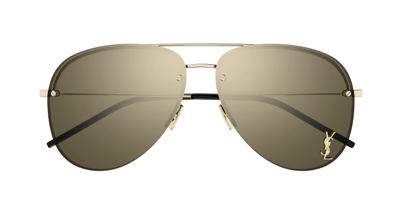Gold Sunglasses Saint Laurent 889652058498